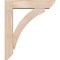 Ekena Millwork Thorton Slat Smooth Bracket w/ Offset Brace, Douglas Fir, 5 1/2"W x 22"D x 26"H BKT0604X22X26THR06SDF - alternate 4